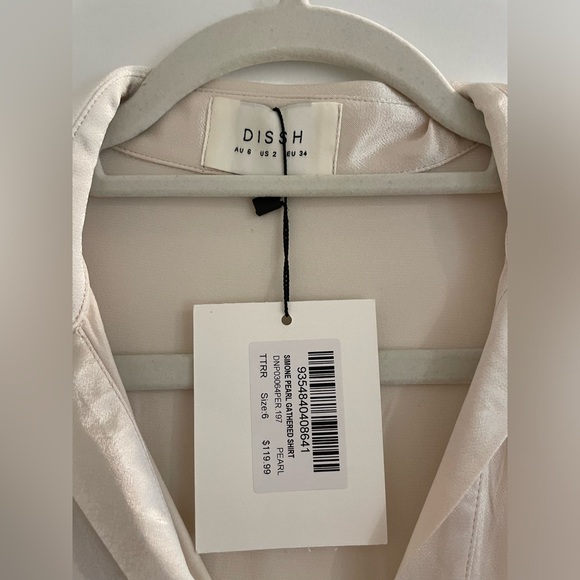 DISSH, Satin gathered top, NWT - Picture 2 of 3